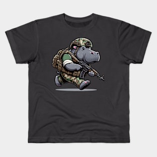 Tactical Hippo Kids T-Shirt